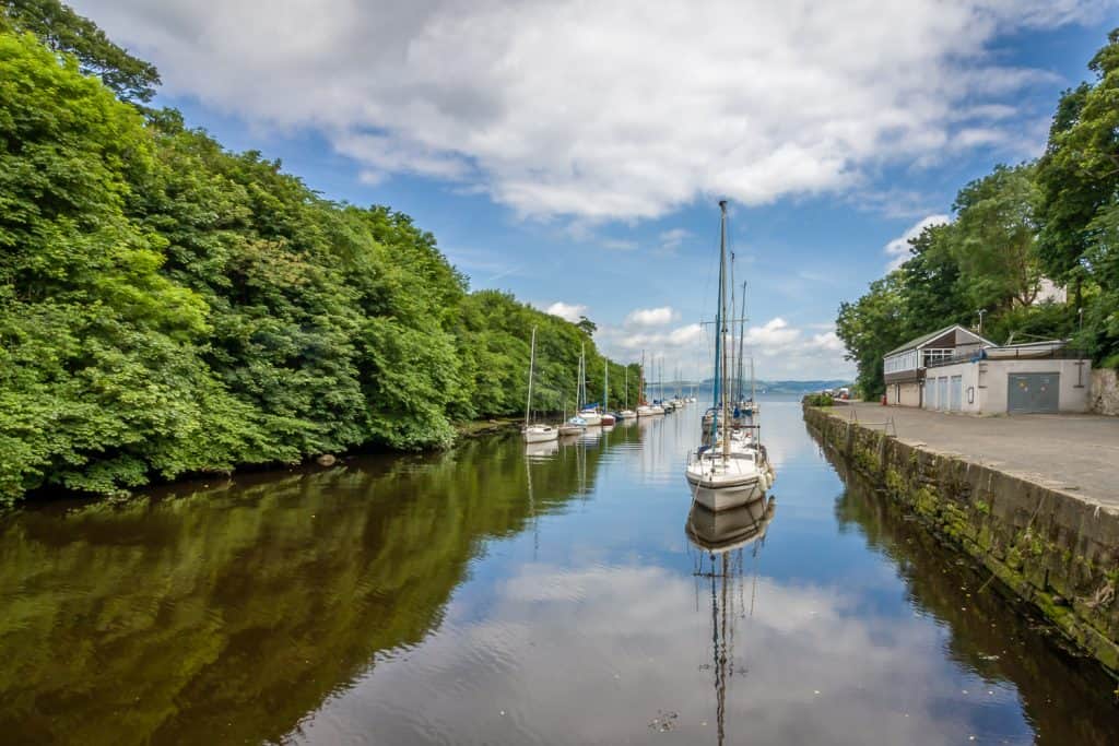 Yachts at Cramond Harbour, Edinburgh