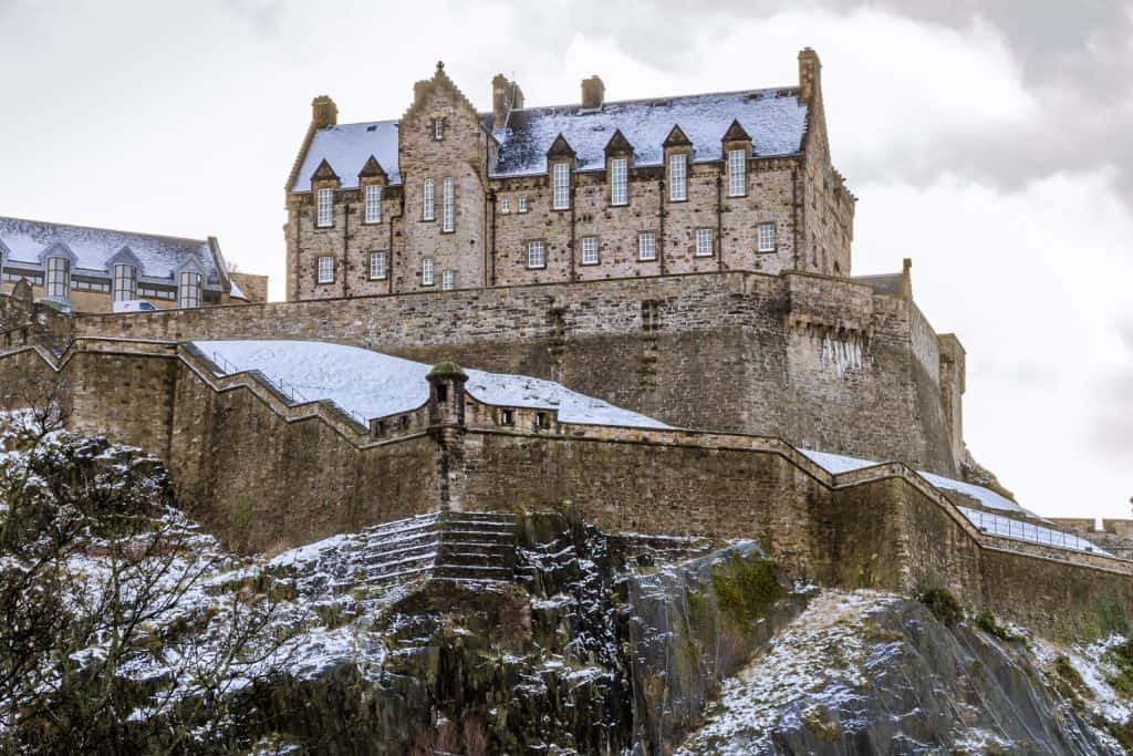 Edinburgh Castle in the Snow