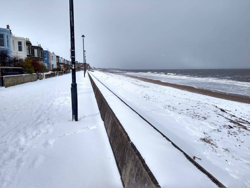 Portobello Beach (in the snow)