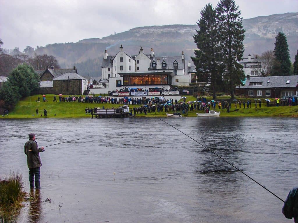 Opening Day for Salmon Fishing on the River Tay