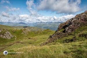 First glimpse of Loch Katrine from Ben Venue