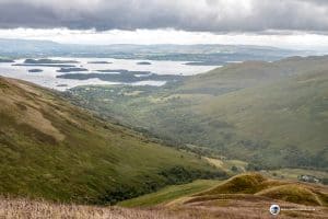 Take care on the steep grassy slope on the other side of Glen Striddle - slippy when wet!