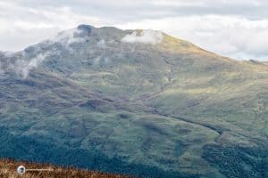 From the top of Beinn Dubh, you get a great view of Ben Lomond