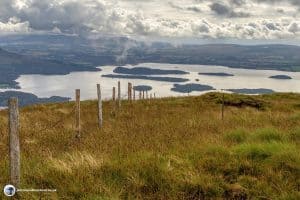 Nearing the Beinn Dubh Summit, the views of the loch are stunning.