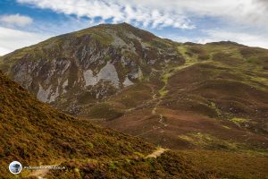 The final steep ascent of Ben Vrackie