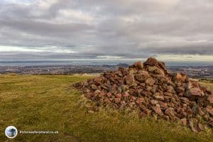 The summit of Caerketton Hill