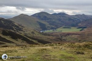 Looking back towards Scald Law, Carnethy Hill and Glencorse