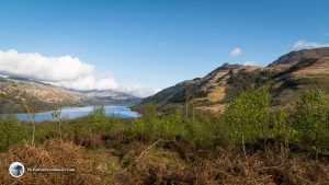 Looking towards the Tarbet end of Loch Lomond from Ben Lomond