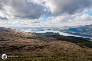 Looking over the Loch Lomond islands