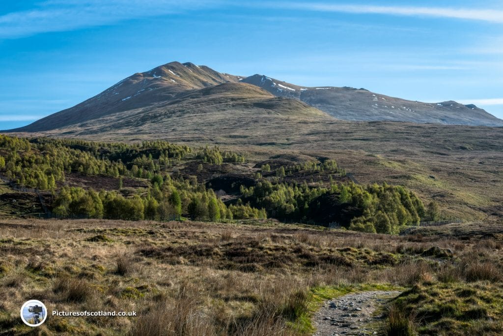 Beinn Ghlas from the start of the climb