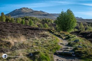 Beinn Ghlas has to be climbed first