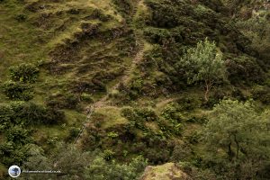 The path splits for Ben Cleuch