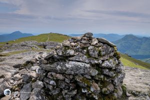 Looking back from the summit of Ben Vorlich