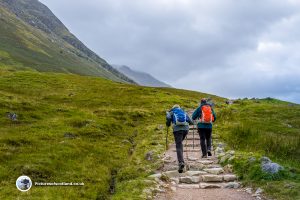 Start of the Ben Nevis climb