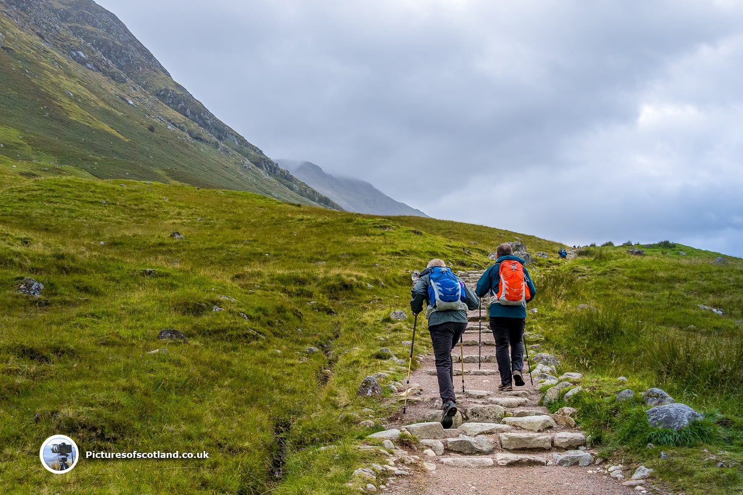 Start of the Ben Nevis climb