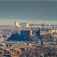 Edinburgh Castle from the Pentland hills