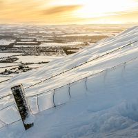 Deep snow on the Pentlands